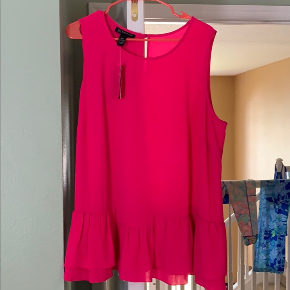 INC Shirt NWT Hot Pink 18W